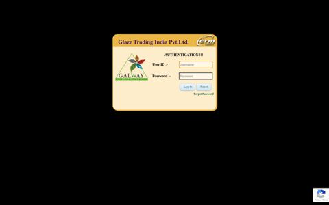 Login - Glaze Trading India Pvt. Ltd.