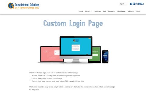 Custom Login Page - Guest Internet Hotspot