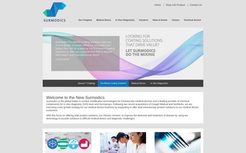 SurModics: Medical Device Coatings & In Vitro Diagnostics (IVD)