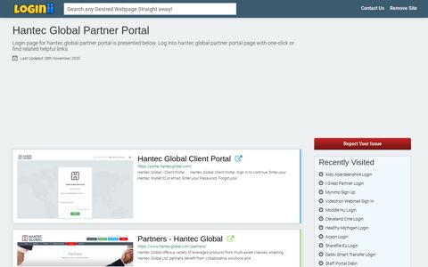 Hantec Global Partner Portal - Loginii.com