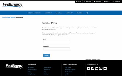 Supplier Portal - FirstEnergy Corp.