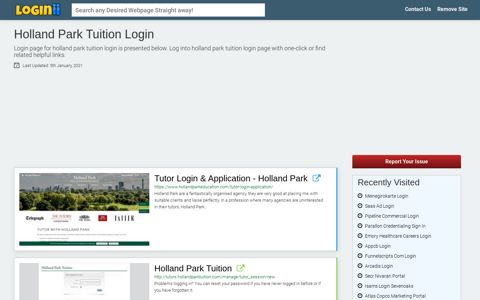 Holland Park Tuition Login - Loginii.com