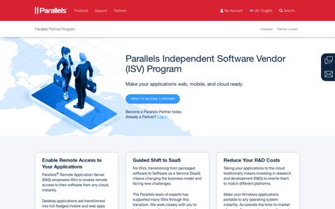 Parallels Partner Program - Independent Software Vendors (ISV)