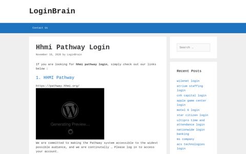 hhmi pathway login - LoginBrain