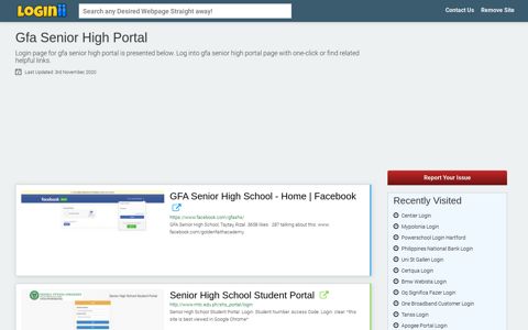 Gfa Senior High Portal - Loginii.com