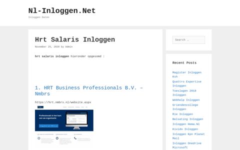 Hrt Salaris Inloggen - Nl-Inloggen.Net
