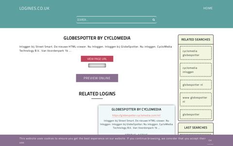 GlobeSpotter by CycloMedia - General Information about Login