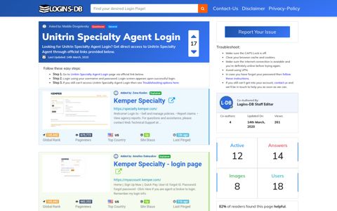 Unitrin Specialty Agent Login - Logins-DB