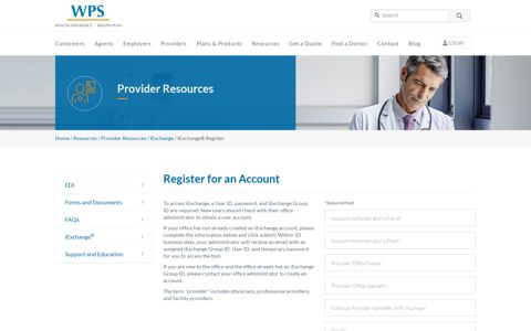 iExchange® Register | WPS Health - WPS Health Insurance