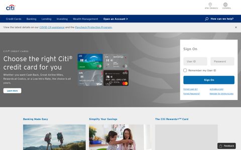 Online Banking, Mortgages, Personal Loans, Investing | Citi.com