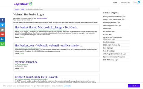 Webmail Hostbasket Login Hostbasket Hosted Microsoft ...