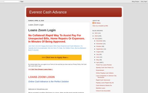 Loans Zoom Login - Everest Cash Advance