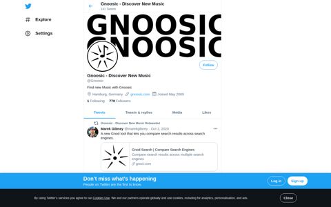 Gnoosic - Discover New Music (@Gnoosic) | Twitter