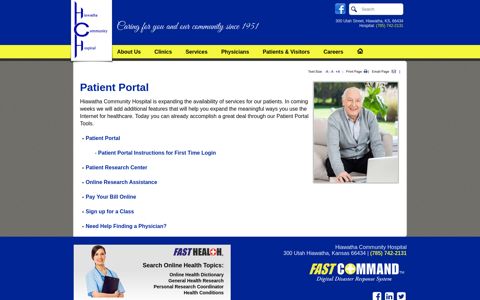 Patient Portal - Hiawatha Community Hospital - FastHealth