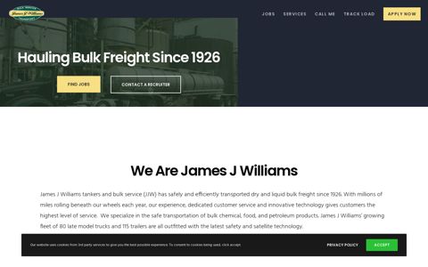 James J Williams Tankers and Bulk Transport | Trucking ...