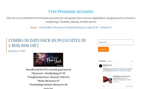 Free Premium Accounts | This site is on Unlimited Free ...