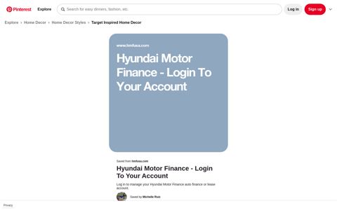 Hyundai Motor Finance - Login To Your Account - Pinterest