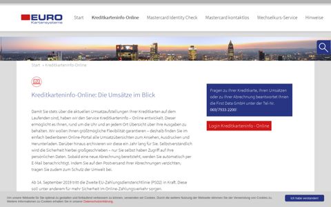 Kreditkarteninfo-Online / Karteninhaber-Service der EURO ...