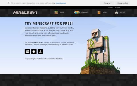 Minecraft Free Trial | Minecraft