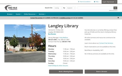 Location: Langley Library | Sno-Isle Libraries