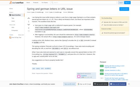 Spring and german letters in URL issue - Stack Overflow