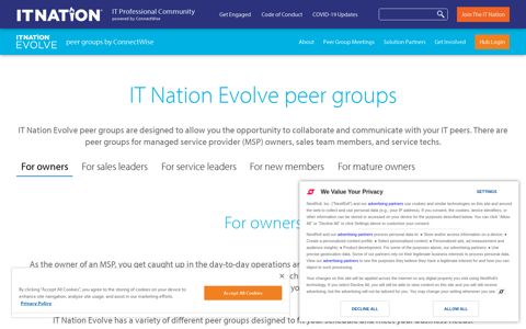IT Nation Evolve Peer Groups - ConnectWise
