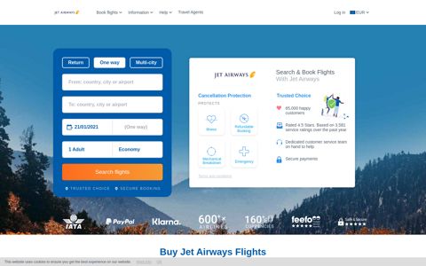 Jet Airways | Book Our Flights Online & Save | Low-Fares ...