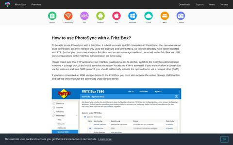 How to use PhotoSync with a Fritz!Box? - PhotoSync