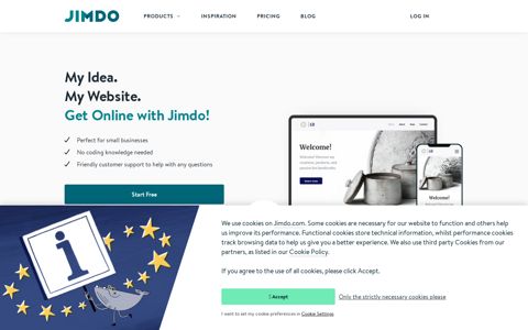 Jimdo: Bring Your Business Online | Websites and More