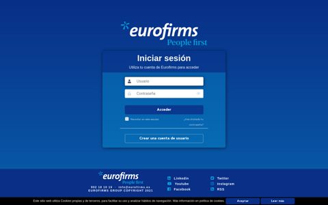 Iniciar sesión - Eurofirms