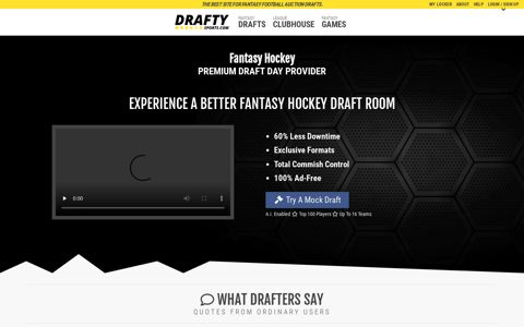Hockey Draft Lobby - Drafty
