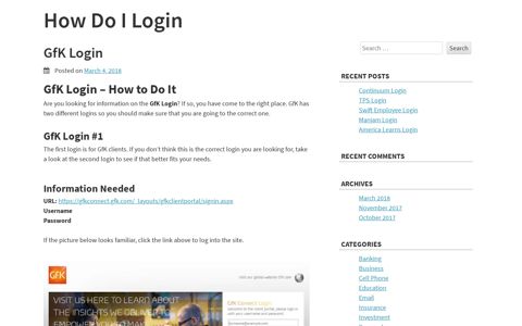 GfK Login – How Do I Login