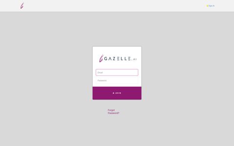 Sign In - Gazelle.ai