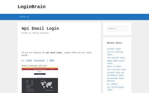 wpi email login - LoginBrain