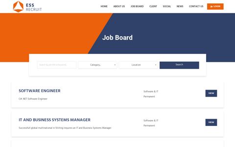 Job Board – ESS Recruitment
