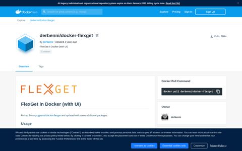 derbenni/docker-flexget - Docker Hub