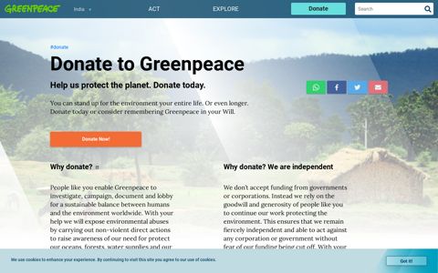 Donate to Greenpeace - Greenpeace India - Greenpeace.org