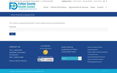 Employee Portal – Fulton County Health Center