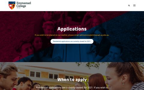 Applications - Emmanuel College