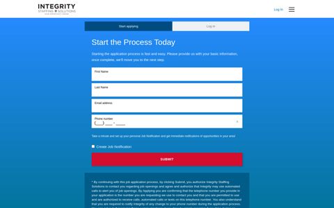 Login/Registration - Integrity Staffing Solutions