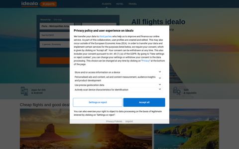 Cheap flights- compare regular and low cost flight ... - Idealo