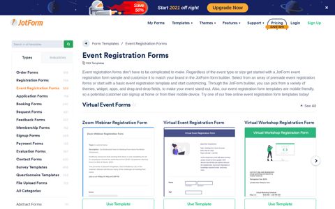 Event Registration Forms - Form Templates | JotForm