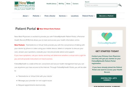 Patient Portal - New West Physicians