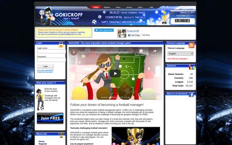 Gokickoff.com Manage football team