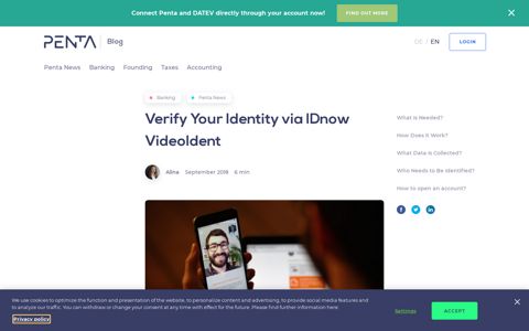 Verify Your Identity via IDnow VideoIdent – Penta Banking