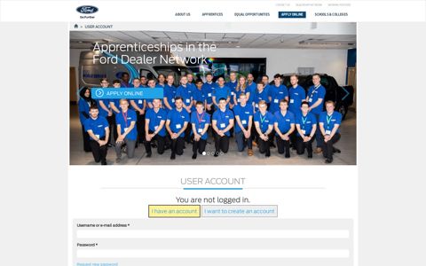 Log in | Ford Apprenticeships