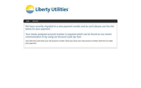 Liberty Utilities Home Register We have recently migrated to a ...