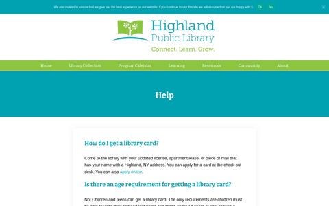 Help - Highland Public Library