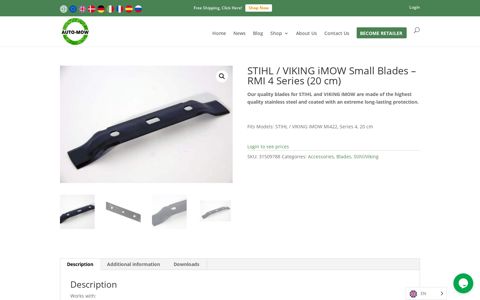 STIHL / VIKING iMOW Small Blades – RMI 4 Series (20 cm ...