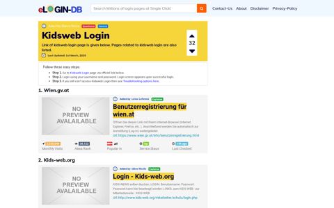 Kidsweb Login - A database full of login pages from all over ...